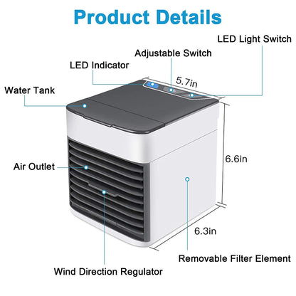 Portable Air Conditioner | 3-Speed Personal Mini Air Cooler with Ice Cooling