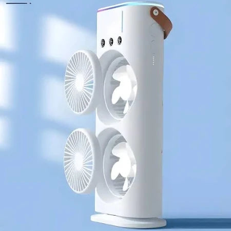Stay Cool Anywhere, Anytime — The Ultimate Portable Fan with Double the Power & Chill!
